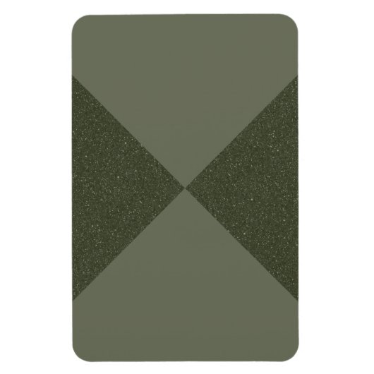 Moss Green X-Pattern Custom Magnet – Magneet (Verticaal)