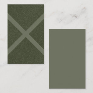 Moss Green X Pattern Visitekaartje – 