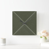 Moss Green X-Pattern wandklok (Huis)