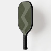 Moss Green Zigzag Custom Pickleball Paddle (Links)