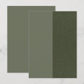 Moss Groen Dual-Tone Save the Date – Aanpasbaar (Voorkant / Achterkant)