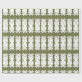 Moss groen en wit geschenkverpakking voor elke vie cadeaupapier (Vlak)