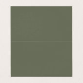 Moss Groen Gevouwen Visitekaartje – (Buitenkant ongevouwen)