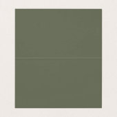 Moss Groen Gevouwen Visitekaartje – (Binnenkant ongevouwen)