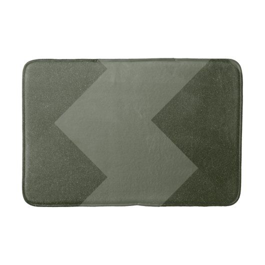 Moss groene geometrische badmat (Voorkant)
