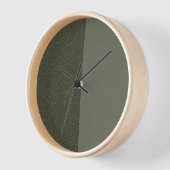 Moss Groene Twee-Tone Muurklok - (Hoek)