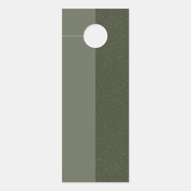 Moss groene twee-tonige verticale deurhanger - Cus (Voorkant)