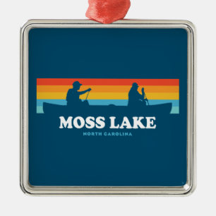 Moss Lake North Carolina Cano Metalen Ornament