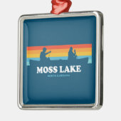 Moss Lake North Carolina Cano Metalen Ornament (Links)