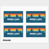 Moss Lake North Carolina Cano Rechthoekige Sticker (Vel)