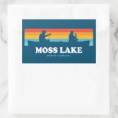 Moss Lake North Carolina Cano Rechthoekige Sticker (Tas)