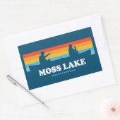 Moss Lake North Carolina Cano Rechthoekige Sticker (Envelop)