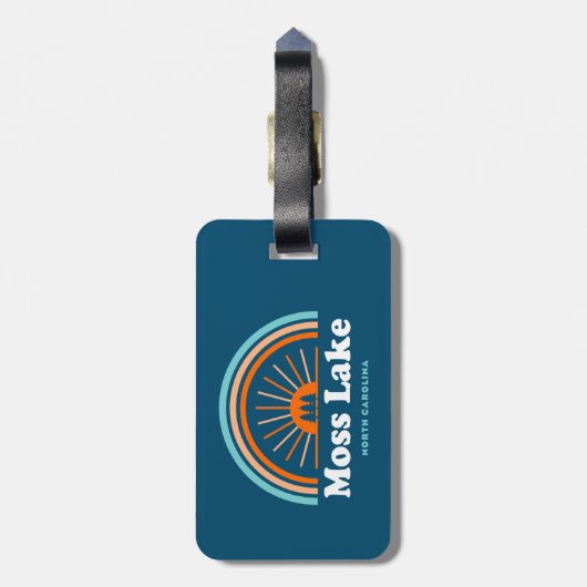 Moss Lake North Carolina Rainbow Bagagelabel (Achterkant verticaal)