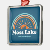 Moss Lake North Carolina Rainbow Metalen Ornament (Links)