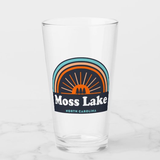 Moss Lake North Carolina Regenboog Glas (Voorkant)