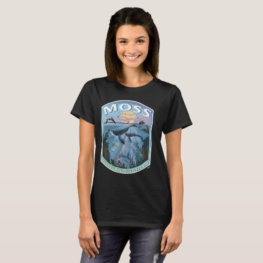 Moss Landing California Monterey Heart van de baai T-shirt (Voorkant volledig)