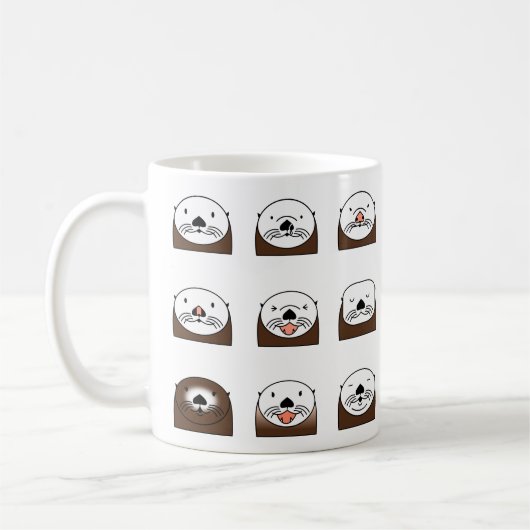 Moss Landing Sea Otters Koffiemok (Links)