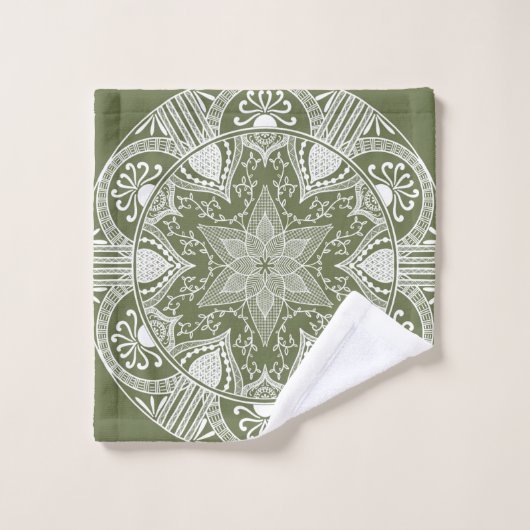 Moss Mandala Bad Handdoek (Wasdoekje)