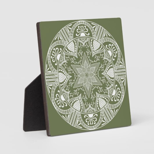 Moss Mandala Fotoplaat (Voorkant)