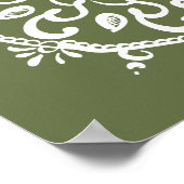 Moss Mandala Poster (Hoek)