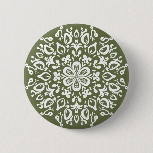 Moss Mandala Ronde Button 5,7 Cm (Voorkant)