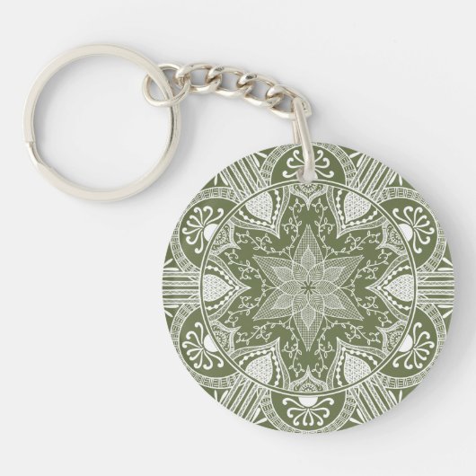 Moss Mandala Sleutelhanger (Voorkant)