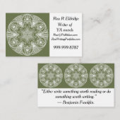 Moss Mandala Visitekaartje (Voorkant / Achterkant)