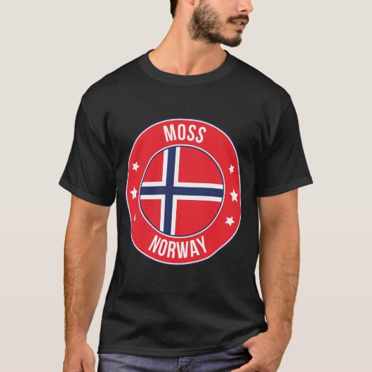 Moss, Noorwegen Stad T-shirt (Voorkant)