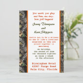 Moss Oak Wedding Invitation Kaart (Staand voorkant)