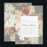 Moss Pampas Tropical Sage Romantic Vrijgezellenfee Kaart<br><div class="desc">Dit ontwerp heeft bijpassend trouwbenodigdheden Dit ontwerp is volledig aanpasbaar door u kan voor om het even welke gelegenheid worden gebruikt *ALS U OM HET EVEN WELKE VRAGEN GELIEVE NIET HESITATE OM ME AAN TE NEMEN</div>