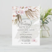 Moss Phalaenopsis Orchid Boho Kaart (Staand voorkant)