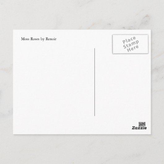 Moss-Rozen van Renoir Briefkaart (Achterkant)