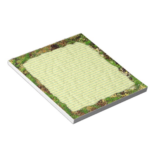 Moss Rust Aged Grunge Old Camouflage Texture Notitieblok (Schuin)