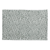 Moss sage green boho bare coral branches  kussensloop (Achterkant)