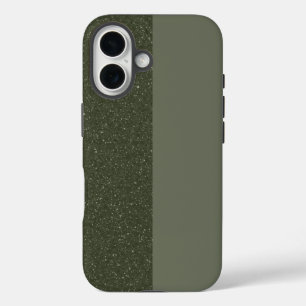 Moss Split iPhone 16 Hoesje – Matte & Speckled