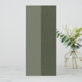 Moss Split Paneel Plat Programma – Aanpasbaar Programmakaart (Staand voorkant)