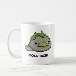 Moss-tache Funny Mustache Pun Koffiemok