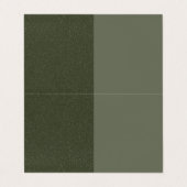 Moss textuur gesplitste gevouwen Kaart –  Visitekaartje (Buitenkant ongevouwen)