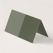 Moss textuur gesplitste gevouwen Kaart –  Visitekaartje (Achterkant)