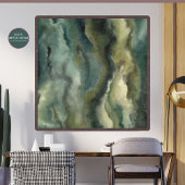 Moss Wall Art Poster | AI-gegenereerde Natuur kuns