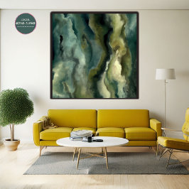 Moss Wall Art Poster | AI-gegenereerde Natuur kuns
