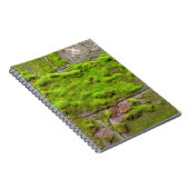 Moss wall green rock texture notitieboek (Rechterzijde)
