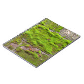 Moss wall green rock texture notitieboek (Linkerzijde)