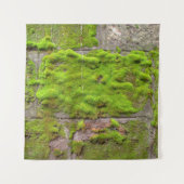 Moss wall green rock texture wandkleed (Voorkant)