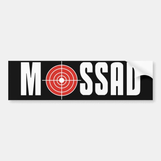 Mossad Bumpersticker (Voorkant)