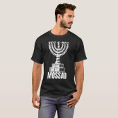 Mossad Israel Secret Service Tel Aviv Meno T-shirt (Voorkant volledig)