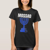 Mossad Israel Secret Service Tel Aviv Meno T-shirt (Voorkant)