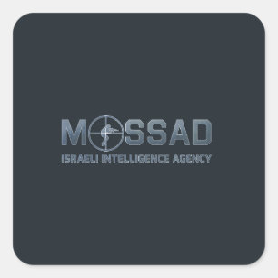 Mossad - Israëlische inlichtingendienst - Toepass Vierkante Sticker