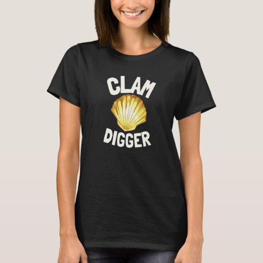 Mossel- en krab graven Mossel graver T-shirt (Voorkant)