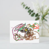 Mossel Herfst Wolf wind Briefkaart (Staand voorkant)